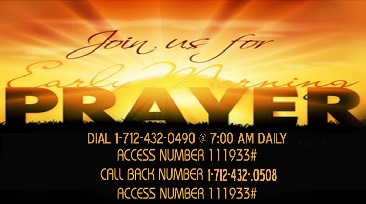Join us for Prayer 7:00 am Daily